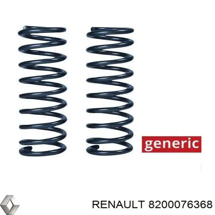 8200076368 Renault (RVI) Пружина амортизатора передняя