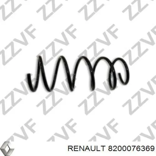 Пружина передня Renault (RVI) 8200076369 ціна, від 22.81 USD