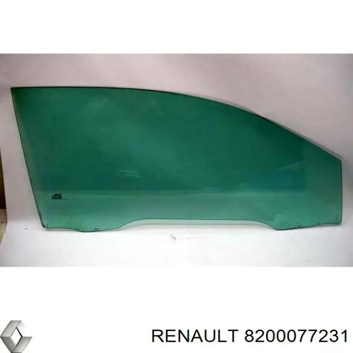 Купити 8200077231 Renault (RVI) Скло передніх дверей, правою