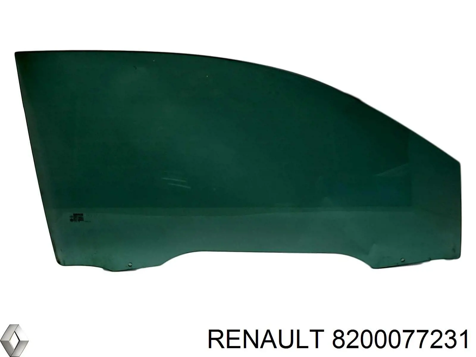Скло передньої правої двері Renault (RVI) 8200077231 ціна, від 20.67 USD