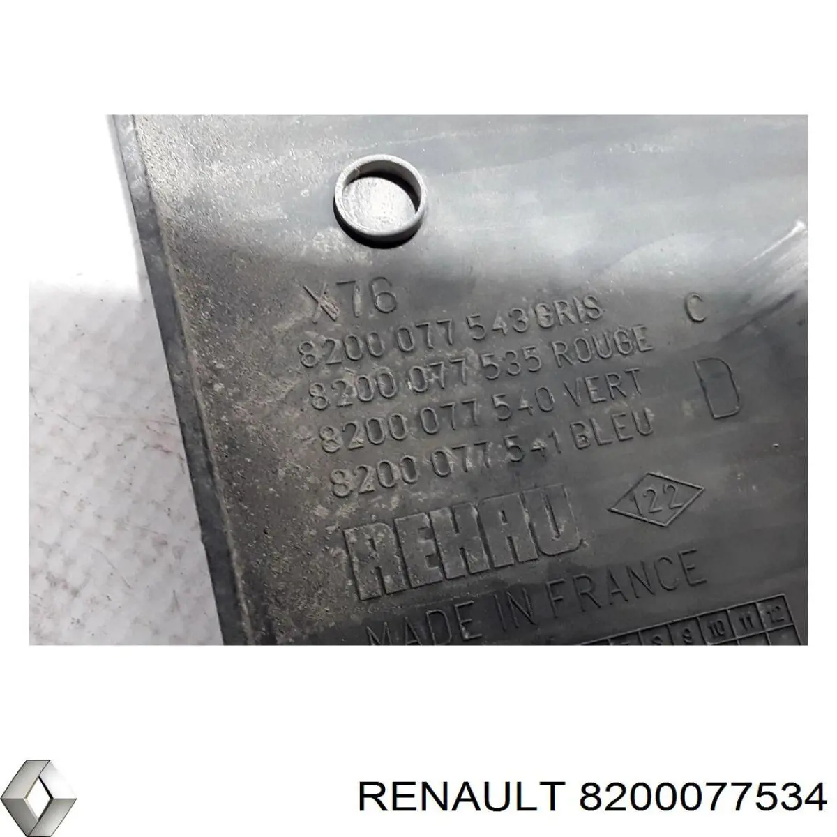 Молдинг передньої лівої двері Renault (RVI) 8200077534 ціна, від 5.07 USD