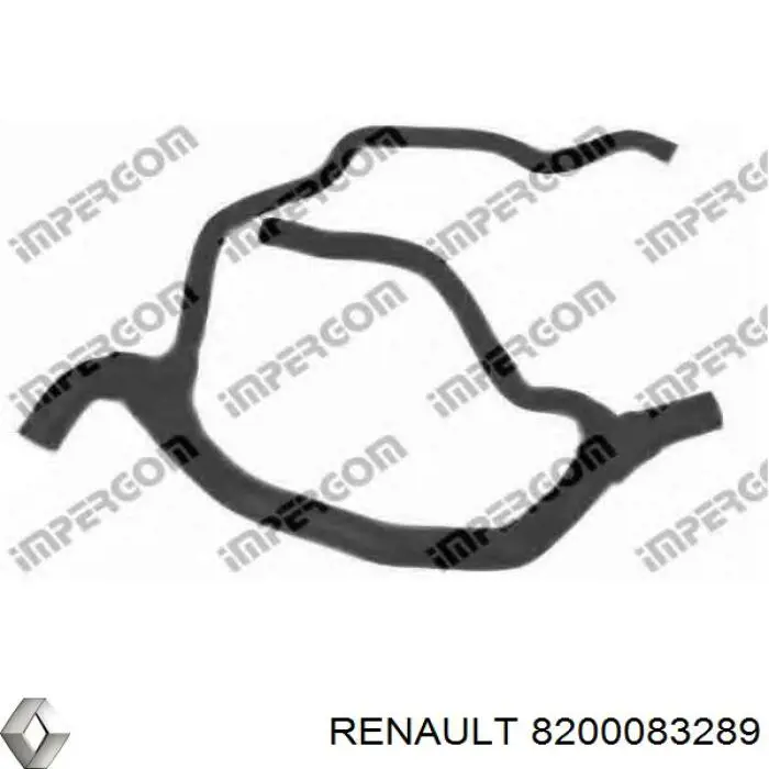8200083289 Renault (RVI) шланг/патрубок радіатора охолодження, нижній