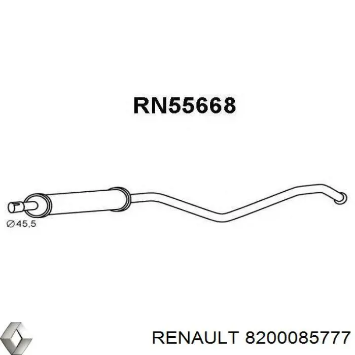Купити 8200085777 Renault (RVI) Вихлоп