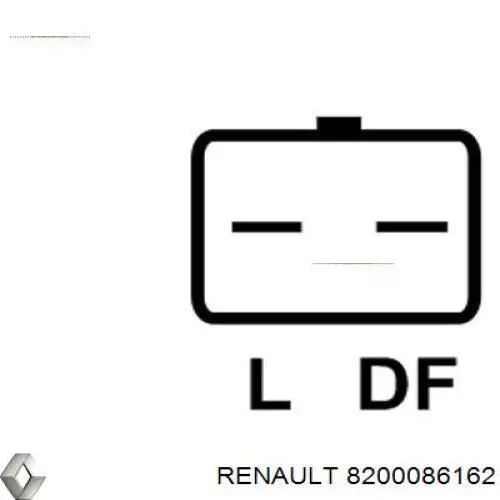 8200086162 Renault (RVI) генератор