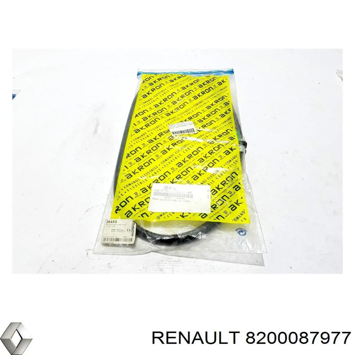 Трос ручного гальма задній, лівий 8200087977 Renault (RVI)