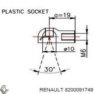 Амортизатор капота 8200091749 Renault (RVI)