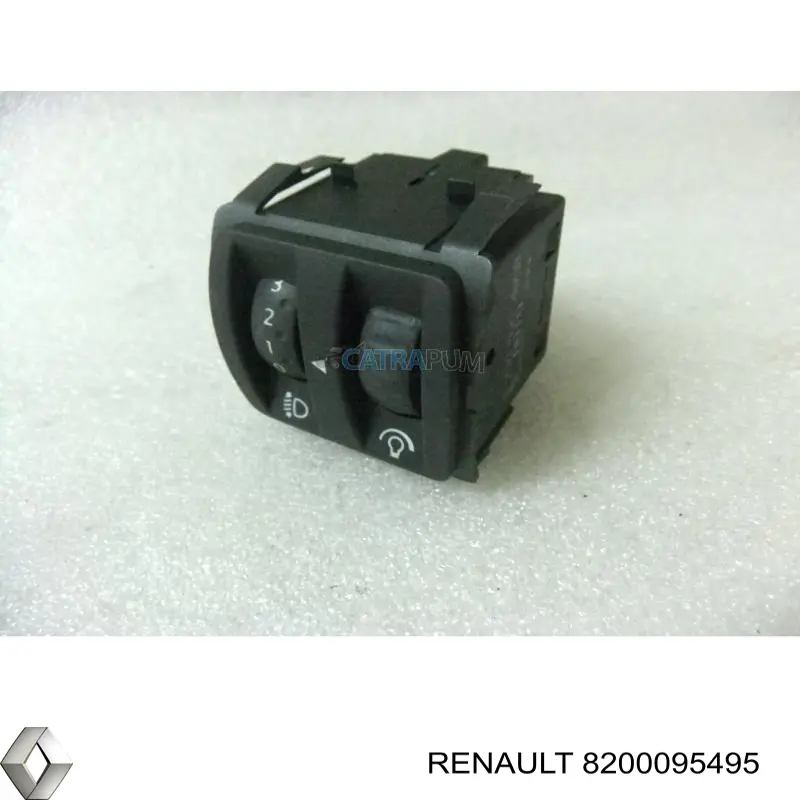 Кнопка коректора фар Renault (RVI) 8200095495 ціна, від 4.12 USD