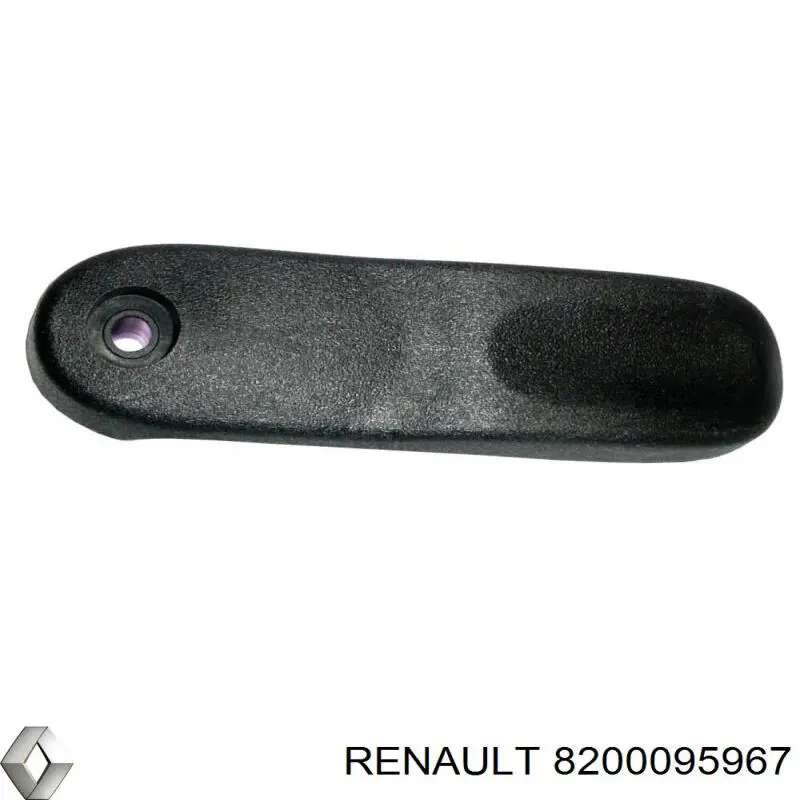 Ручка задньої (двостулкової) двері ліва внутрішня Renault Kangoo (KC0) (Рено Канго)
