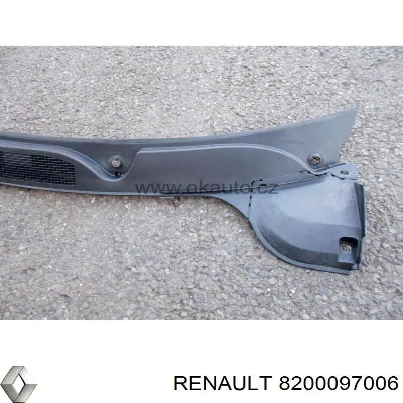 Водостік лобового скла, жабо Renault (RVI) 8200097006 ціна, від 21.39 USD