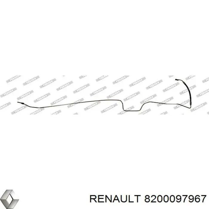 Трубка гальмівна, задня, ліва Renault Megane 2 (BM0, CM0) (Рено Меган)