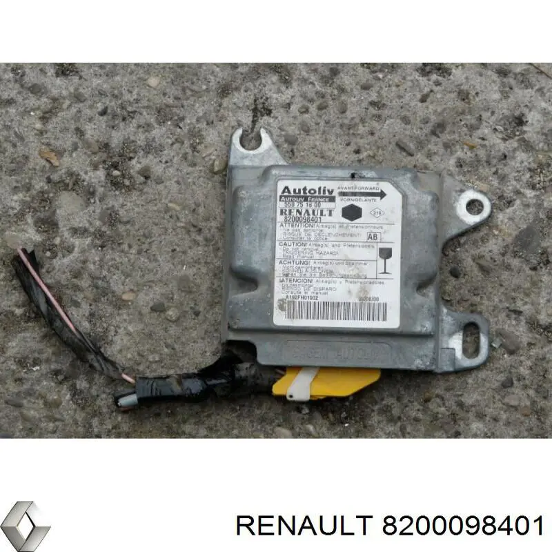 8200098401 Renault (RVI) модуль-процесор керування подушки безпеки