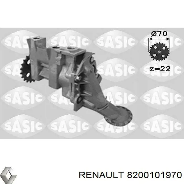 Купити 8200101970 Renault (RVI) Насос маслозакачуючий