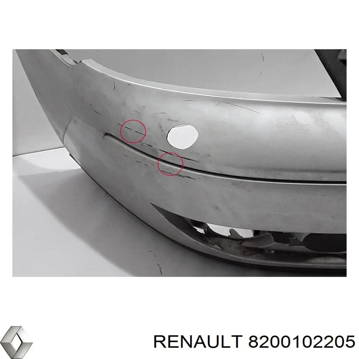 Передній бампер 8200102205 Renault (RVI)