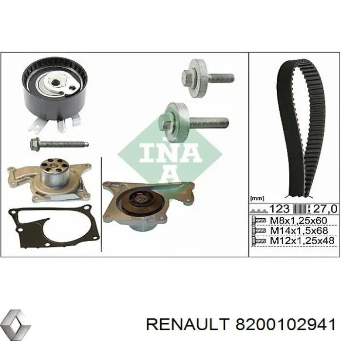 Купити 8200102941 Renault (RVI) Натяжний ролик