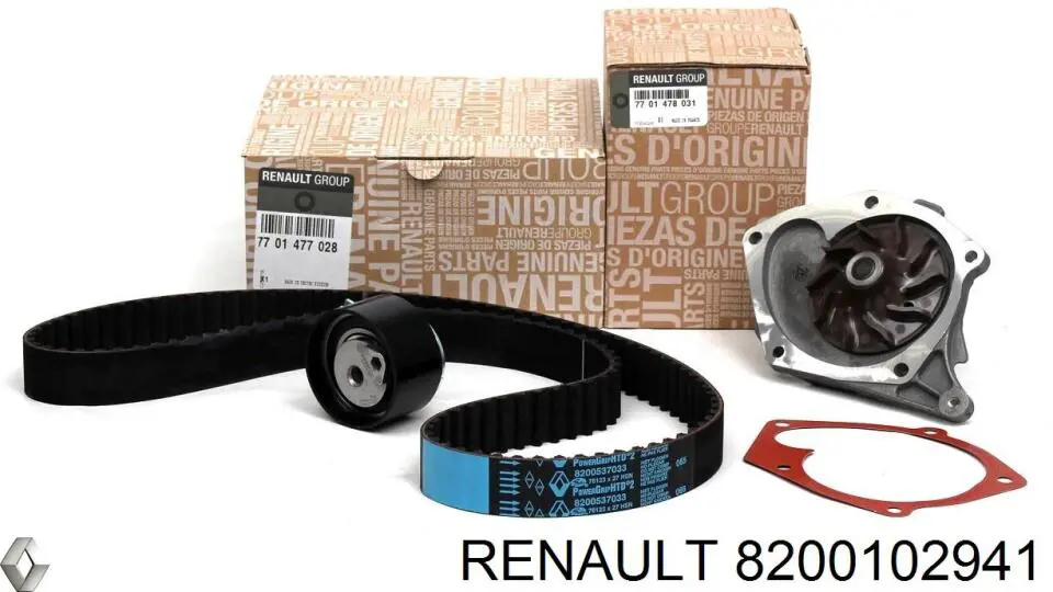 Ролик натяжителя ременя газорозподілу Renault (RVI) 8200102941 ціна, від 22.40 USD