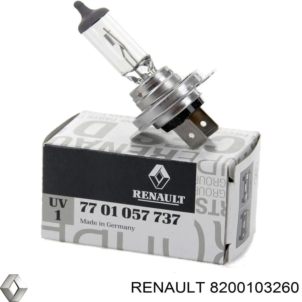 Ліхтар підсвічування заднього номерного знака 8200103260 Renault (RVI)