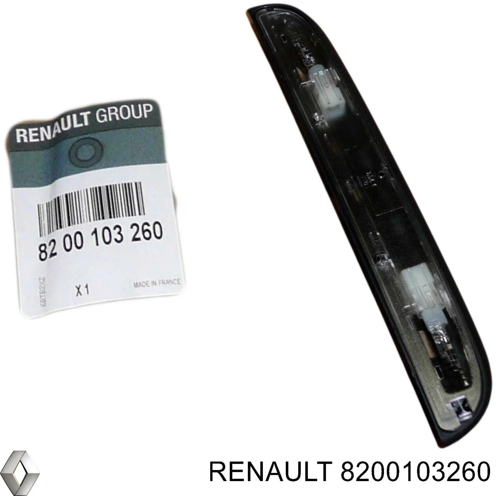 Ліхтар підсвічування заднього номерного знака Renault (RVI) 8200103260 ціна, від 45.95 USD