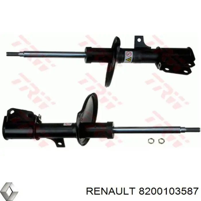 Амортизатор передньої підвіски, лівий Renault (RVI) 8200103587 ціна, від 41.31 USD