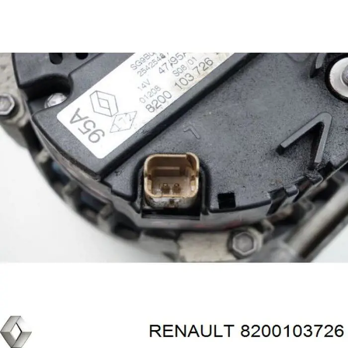 Генератор Renault (RVI) 8200103726 ціна, від 100.97 USD
