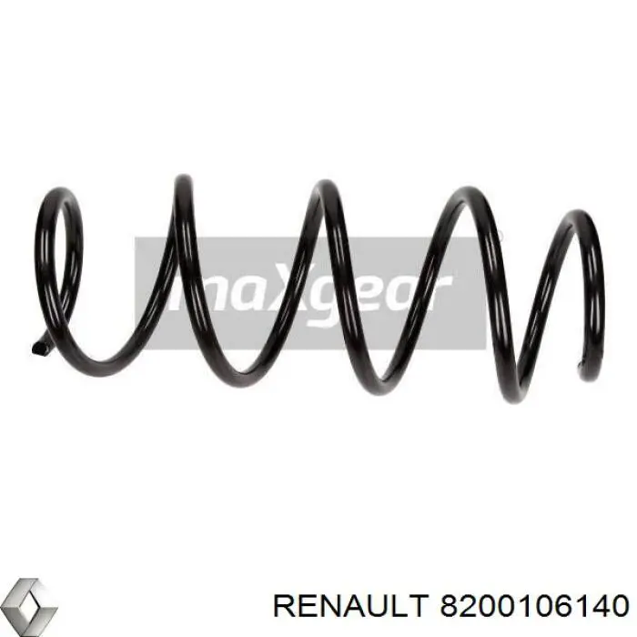 Пружина передня Renault (RVI) 8200106140 ціна, від 22.20 USD