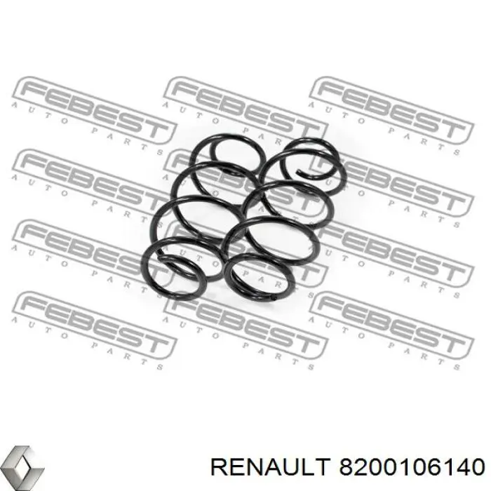 Купити 8200106140 Renault (RVI) Гвинтова пружина підвіска