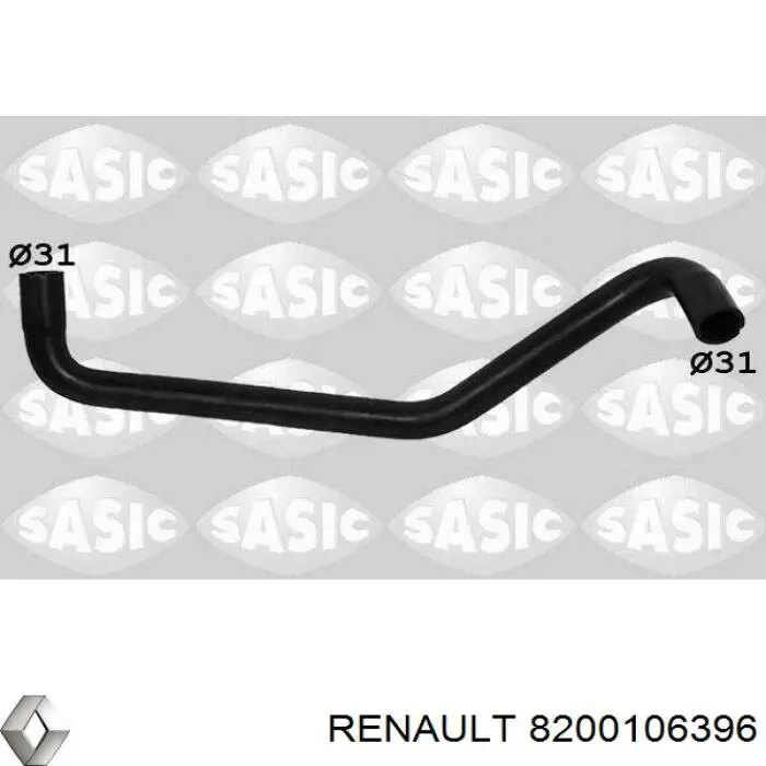 Купити 8200106396 Renault (RVI) Шланг/патрубок радіатора охолодження, верхній