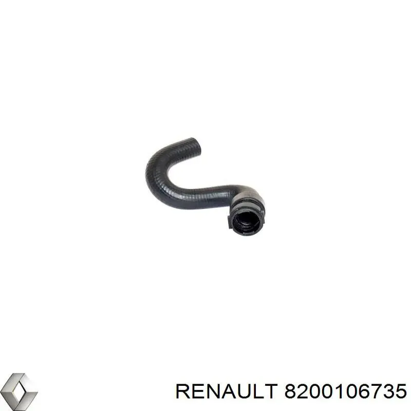 8200106735 Renault (RVI) Шланг радіатора опалювача/пічки, обратка