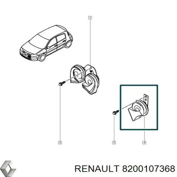 Купити 8200107368 Renault (RVI) Ручка передньої двері зовнішня права