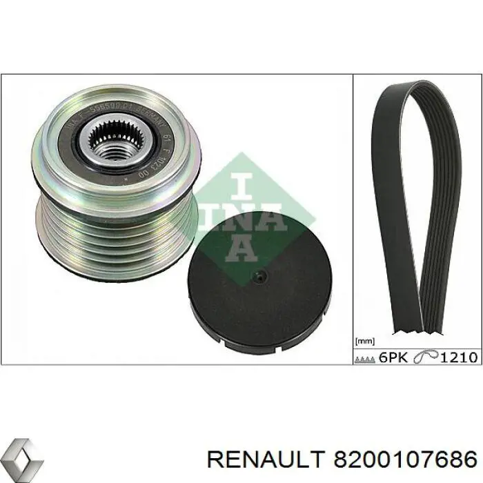 8200107686 Renault (RVI) генератор