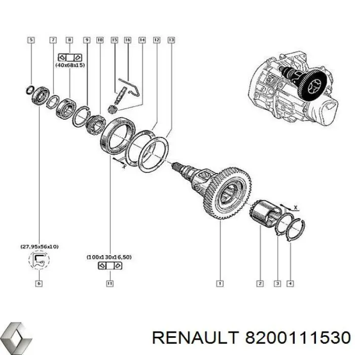  Renault (RVI) 8200111530