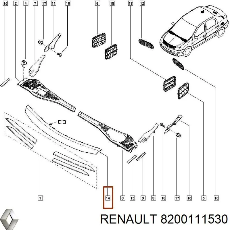Купити 8200111530 Renault (RVI) 