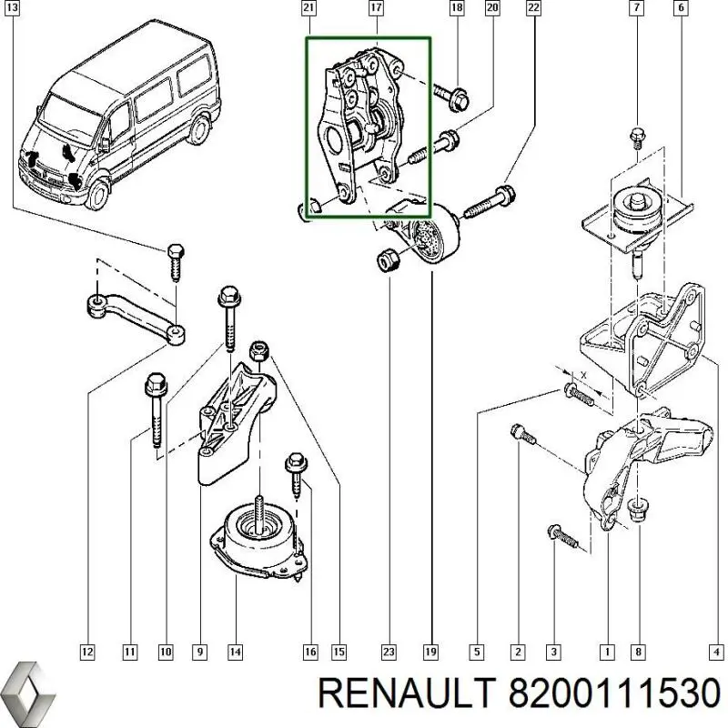  Renault (RVI) 8200111530 ціна, від 36.38 USD