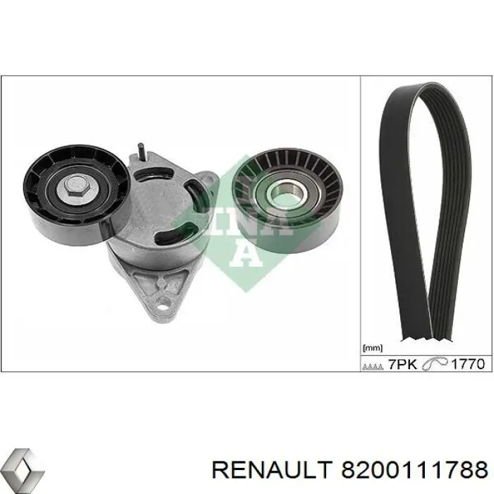 8200111788 Renault (RVI) ремінь приводний, агрегатів