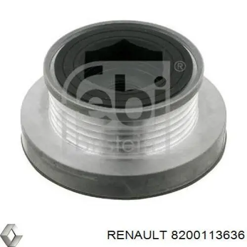Інерційний шків Renault (RVI) 8200113636 ціна, від 30.01 USD