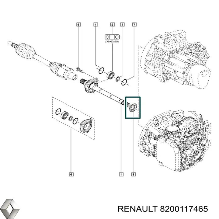  Renault (RVI) 8200117465 ціна, від 29.67 USD