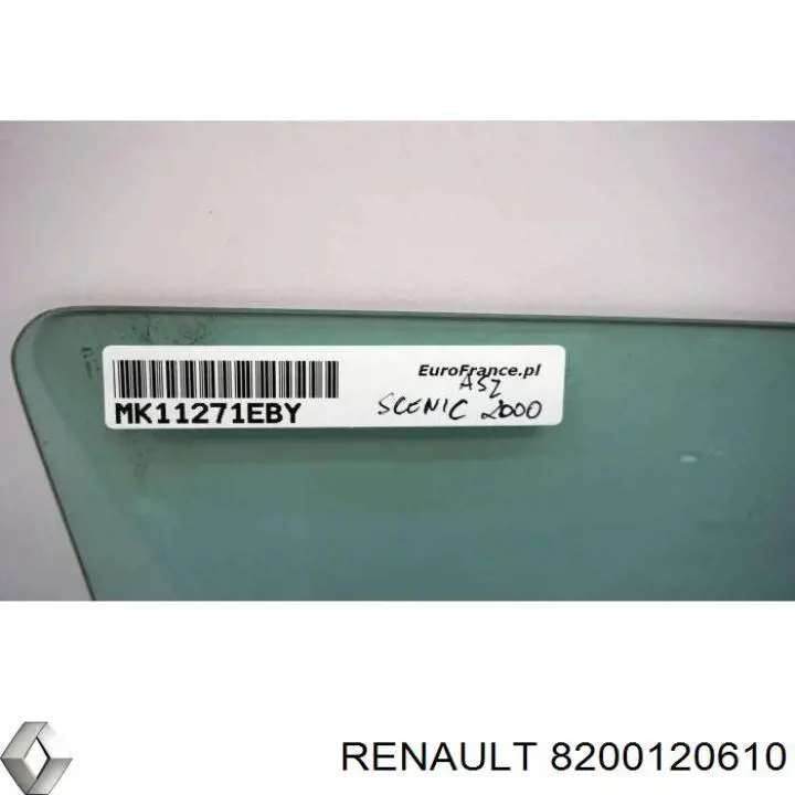 Вікно задніх дверей Renault (RVI) 8200120610