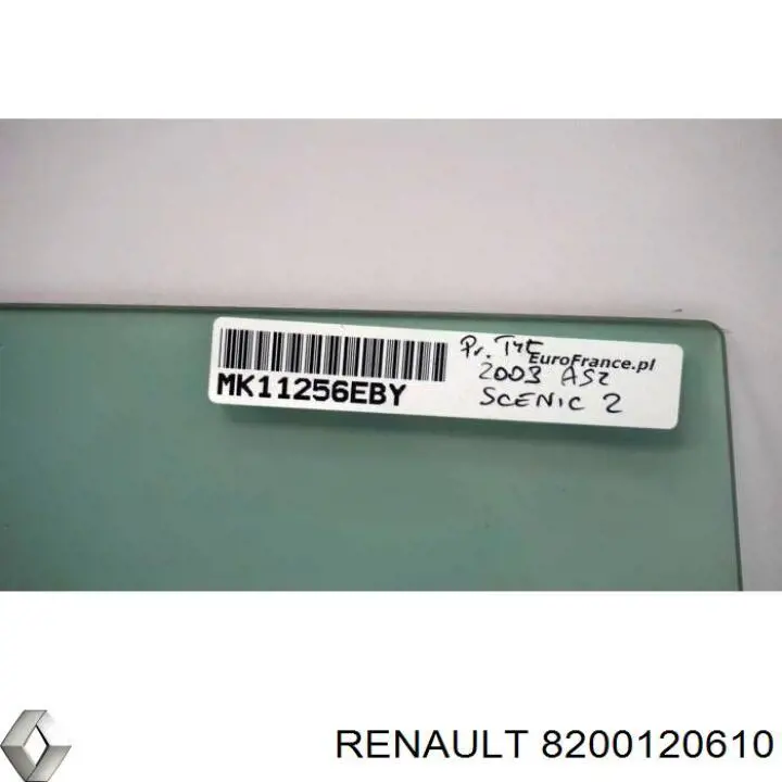 Скло заднє праве Renault (RVI) 8200120610 ціна, від 11.27 USD