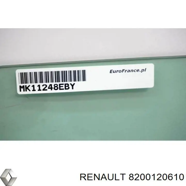 Купити 8200120610 Renault (RVI) Скло задніх дверей, правих