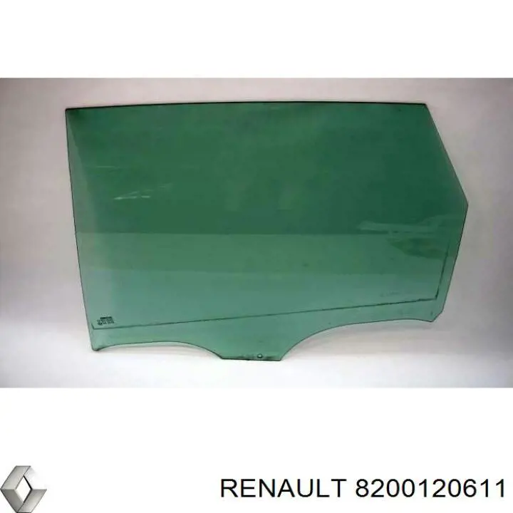 Скло задньої двері лівої Renault Scenic 2 (JM0) (Рено Сценік)
