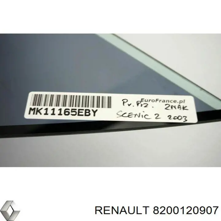 Скло-кватирка двері, передній, правій Renault (RVI) 8200120907 ціна, від 7.05 USD