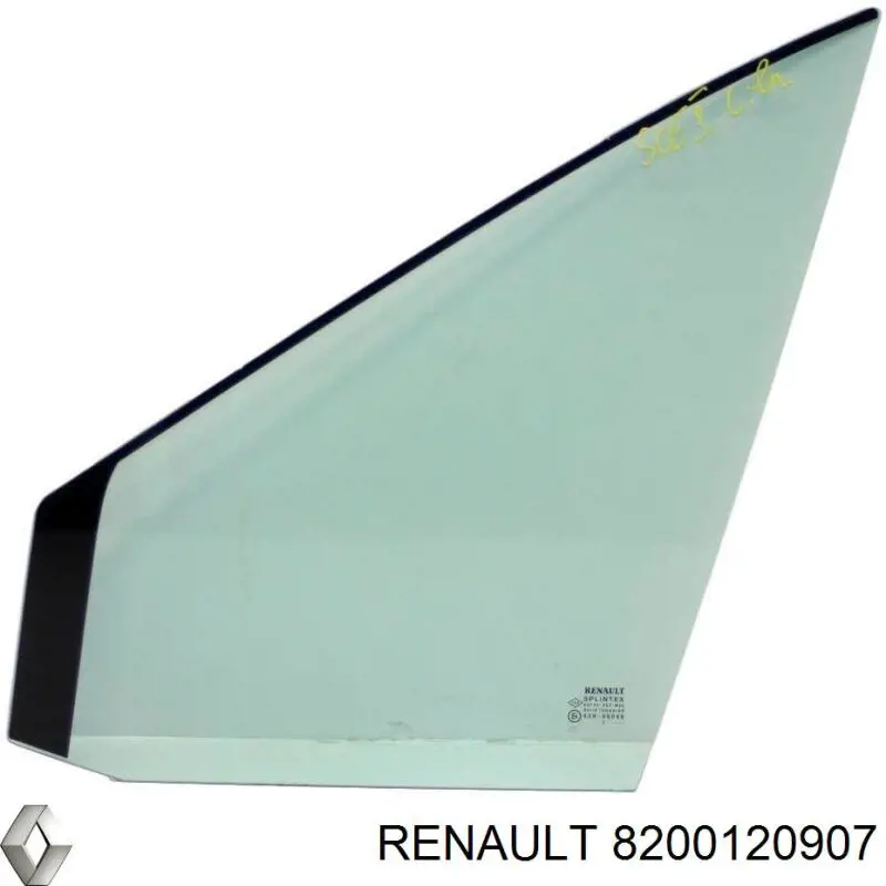 Купити 8200120907 Renault (RVI) Скло-кватирка двері, передній, правій
