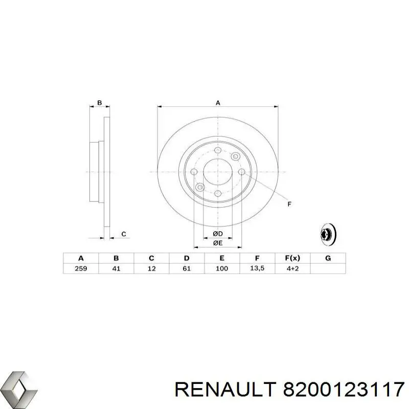 Купити 8200123117 Renault (RVI) Ротор гальмівний