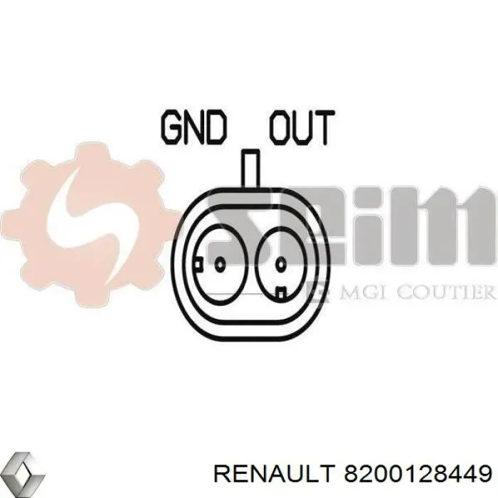 Купити 8200128449 Renault (RVI) Датчик положення (оборотів) коленвалу