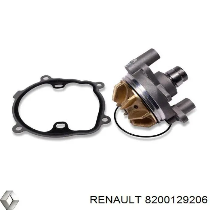 Помпа охолодження Renault (RVI) 8200129206 ціна, від 32.29 USD