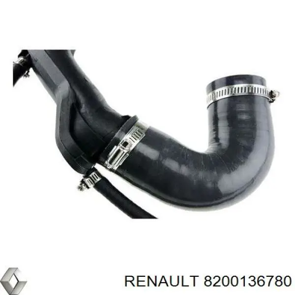 8200136780 Renault (RVI) Патрубок повітряний, вихід з турбіни (наддув)