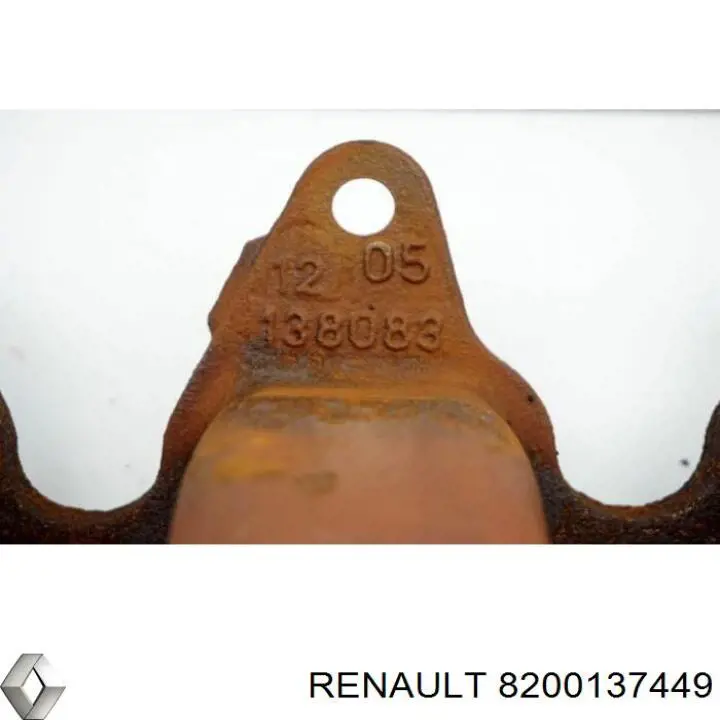 Колектор випускний Renault (RVI) 8200137449