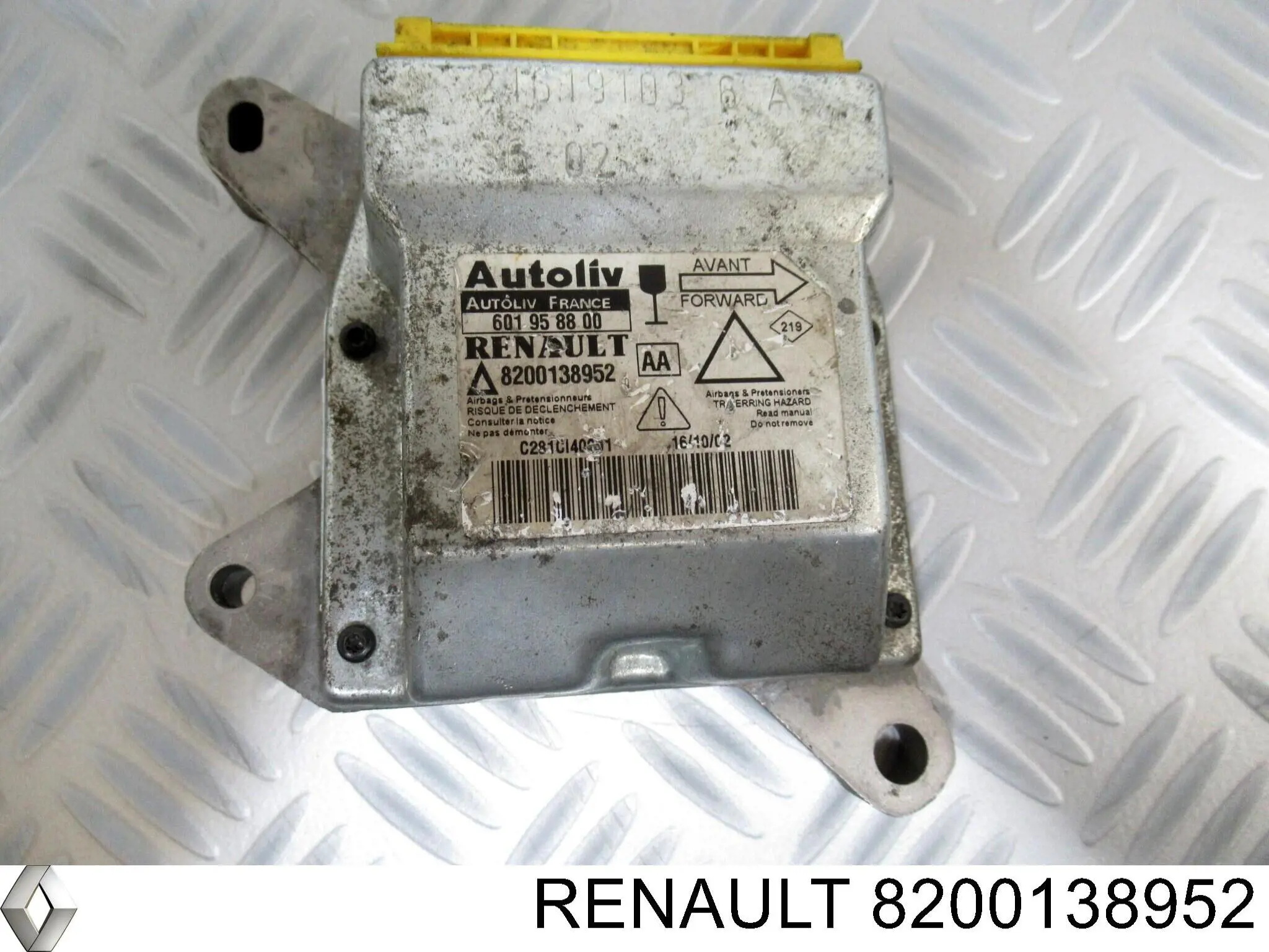 Модуль-процесор керування подушки безпеки Renault Laguna 2 (KG0) (Рено Лагуна)
