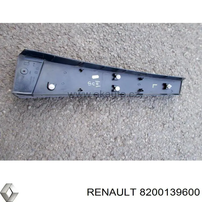 Купити 8200139600 Renault (RVI) Накладка стійки кузова зовнішня, центральна ліва