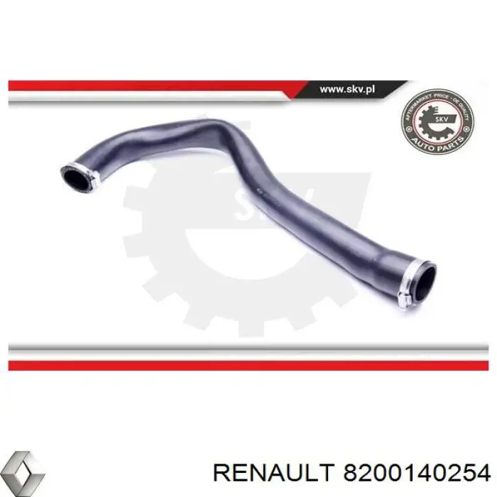 Шланг/патрубок интеркуллера Renault (RVI) 8200140254 ціна, від 19.00 USD