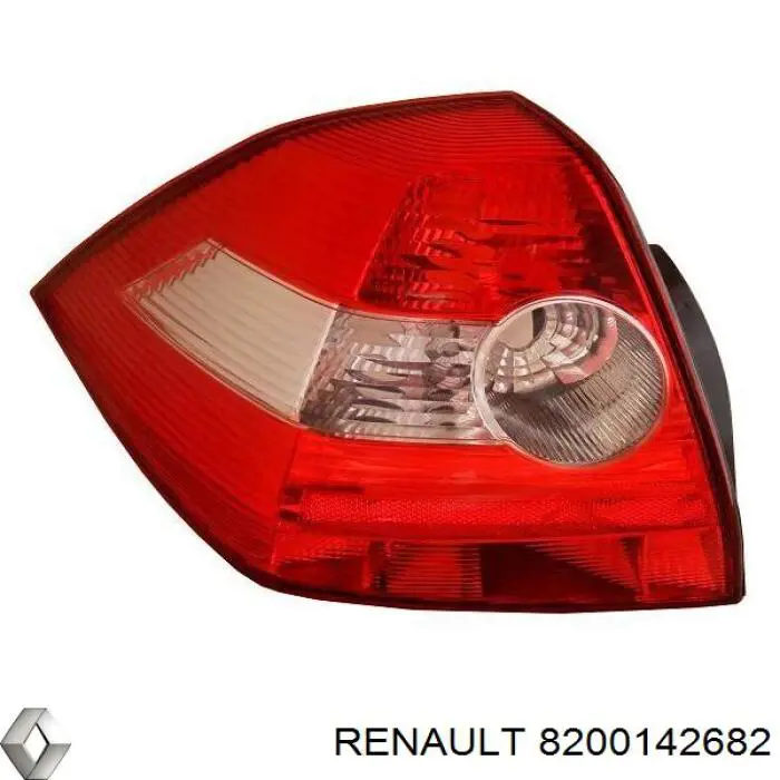 Ліхтар задній лівий Renault (RVI) 8200142682 ціна, від 52.55 USD